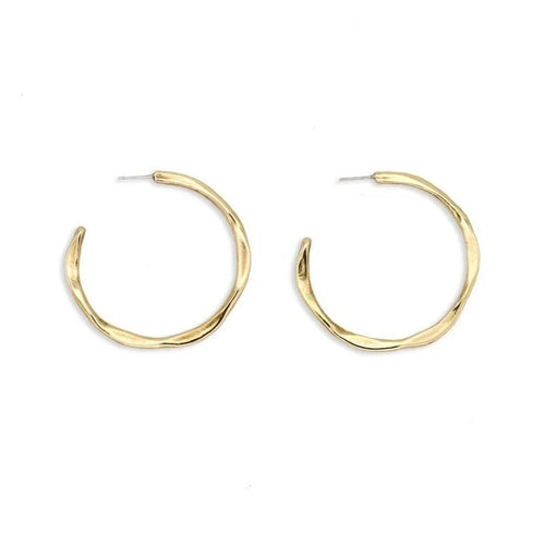Bronze Large Semi Hoop - "Maji"