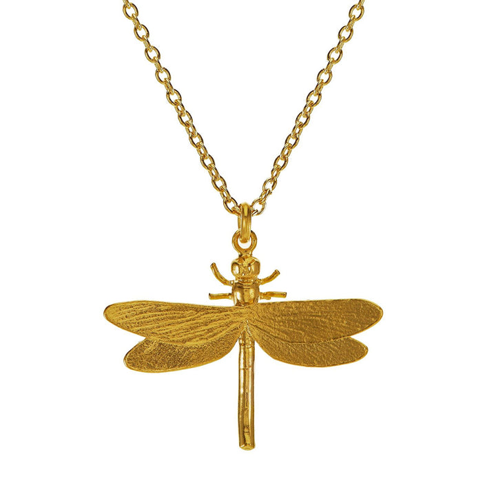 Gold Vermeil Necklace - "Dragonfly"