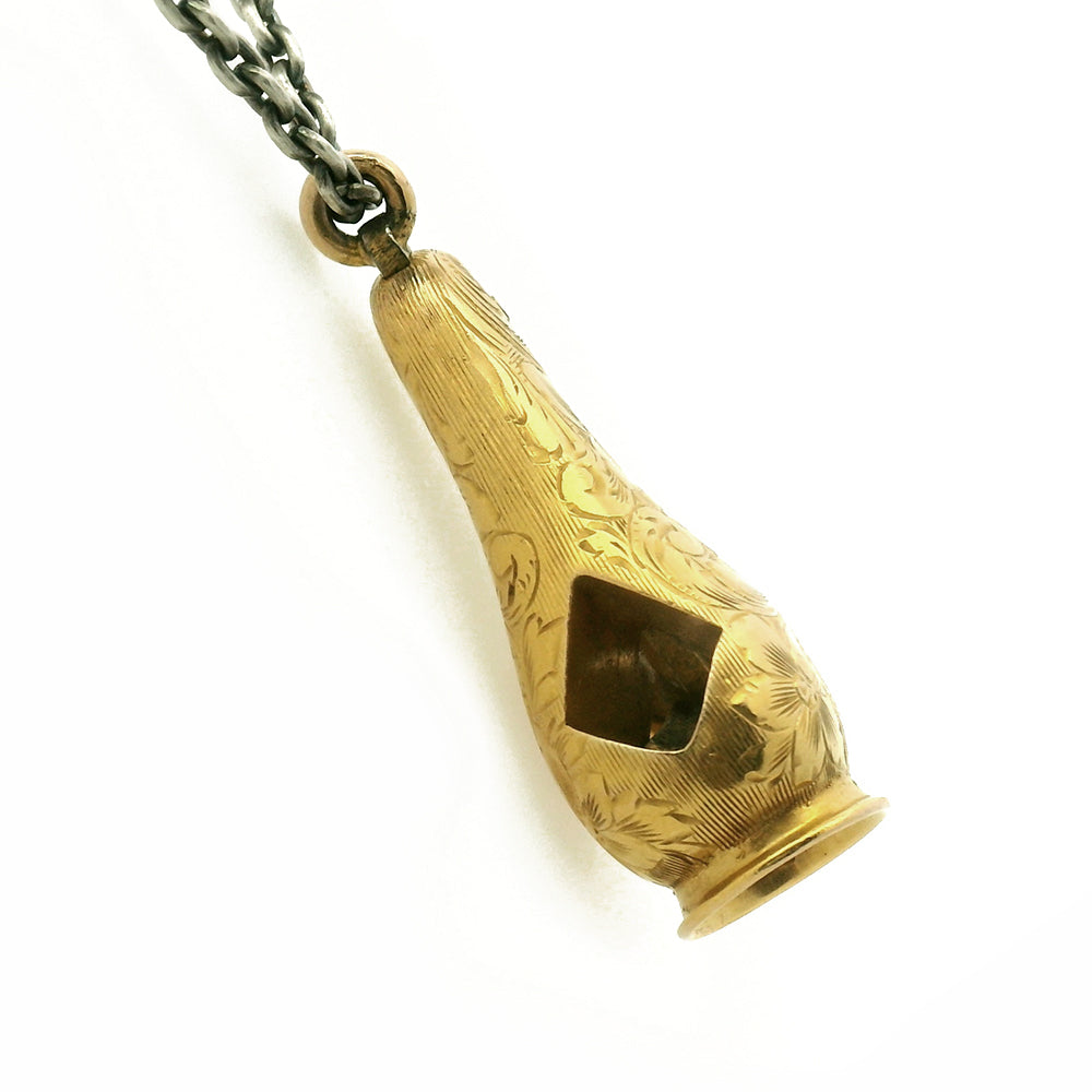 Victorian Era Gold Cigar Cutter Necklace - "Old Soul"
