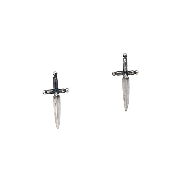 Sterling Silver Mini Dagger Earrings