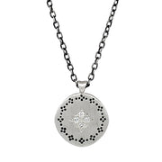 Sterling Silver and Diamond Necklace - "Four Star Nostalgia"