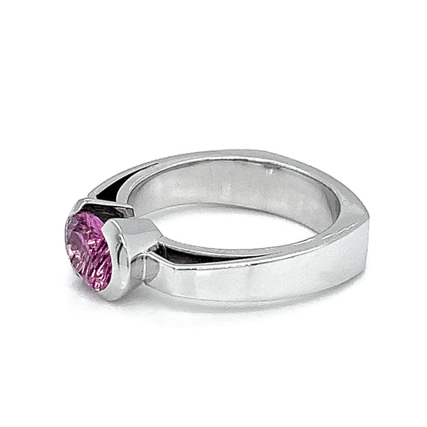 Fantasy-Cut Pink Sapphire Engagement Ring- "Cosmopolitan"