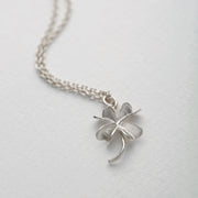 Sterling Silver Necklace - "Lucky Clover"