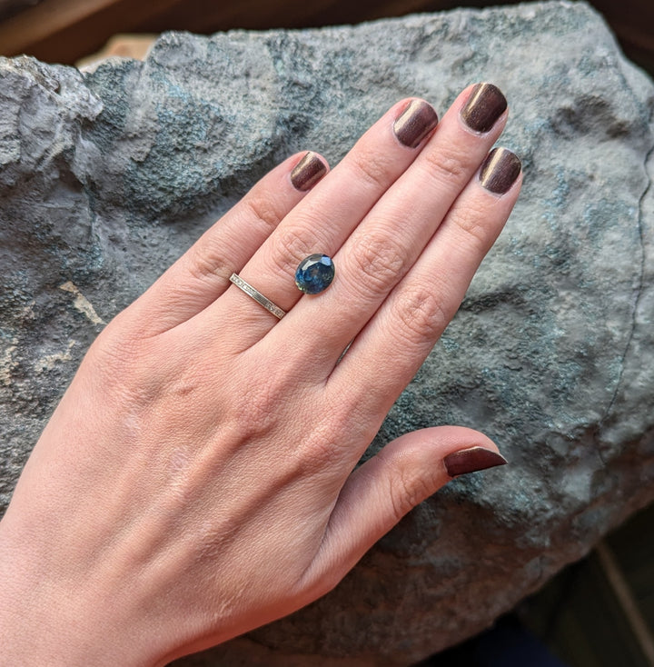 Montana Sapphire, 5.02ct - "River Runs Through It"