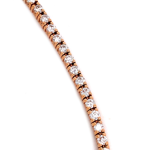 Rose Gold & Diamond Tennis Bracelet- "Grace Mae"