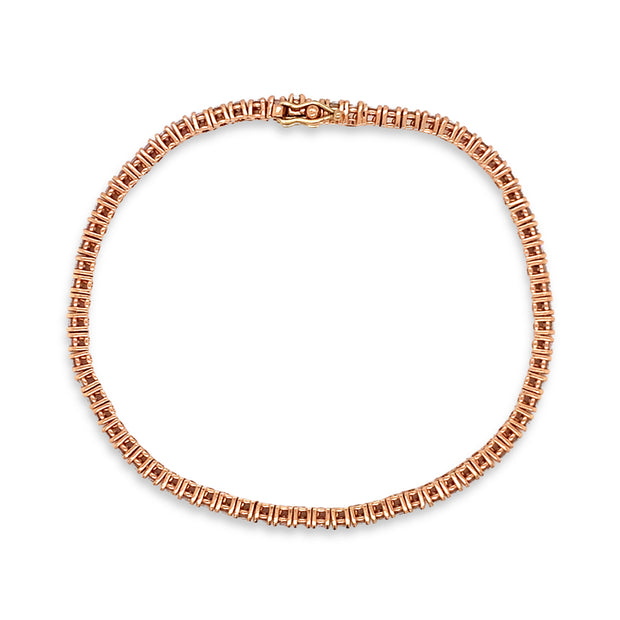 Rose Gold & Diamond Tennis Bracelet- "Grace Mae"