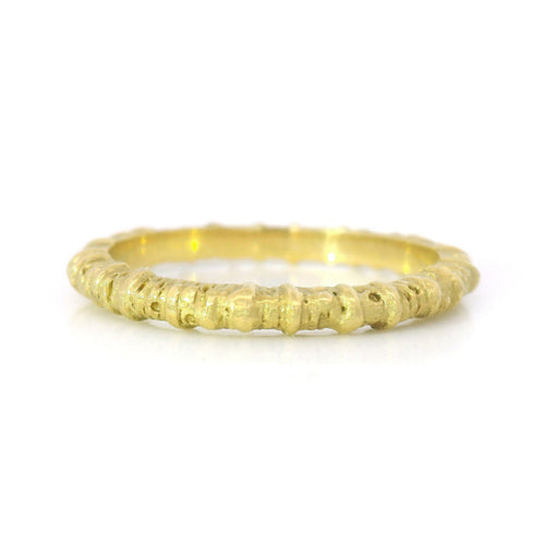 Gold Textured Band - "Aspen"