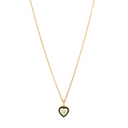 Blackened Cobalt Chrome & Lab Grown Diamond Necklace - "Paramount Heart"