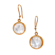 Gold Vermeil Large Moonstone Drop Earrings