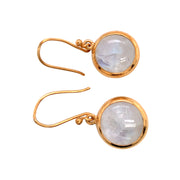 Gold Vermeil Large Moonstone Drop Earrings