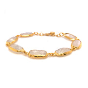 Gold Vermeil and Moonstone Bracelet - "Clara"