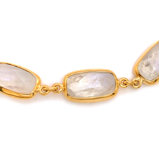 Gold Vermeil and Moonstone Bracelet - "Clara"