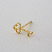 Teeny Tiny Garden Key Stud Earrings