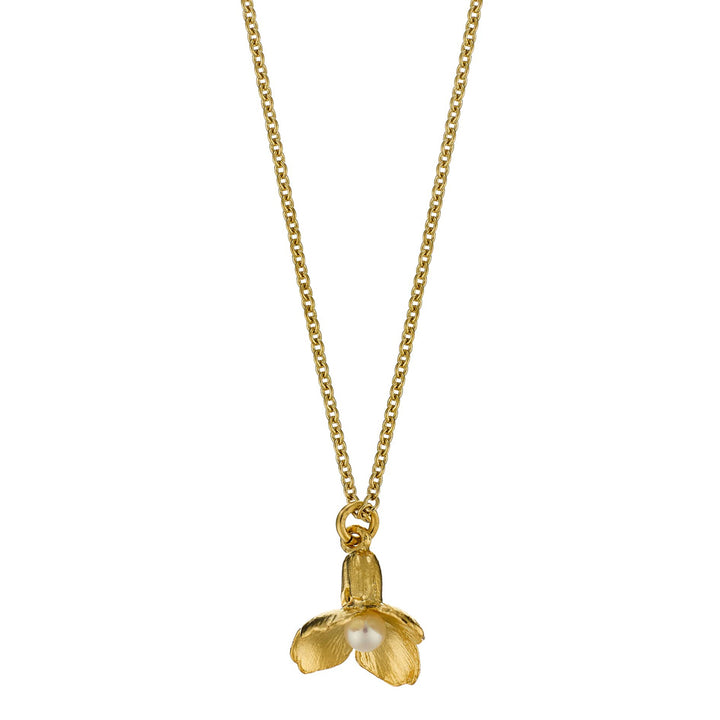 Gold Vermeil & Pearl Necklace - "Cuckoo Flower"