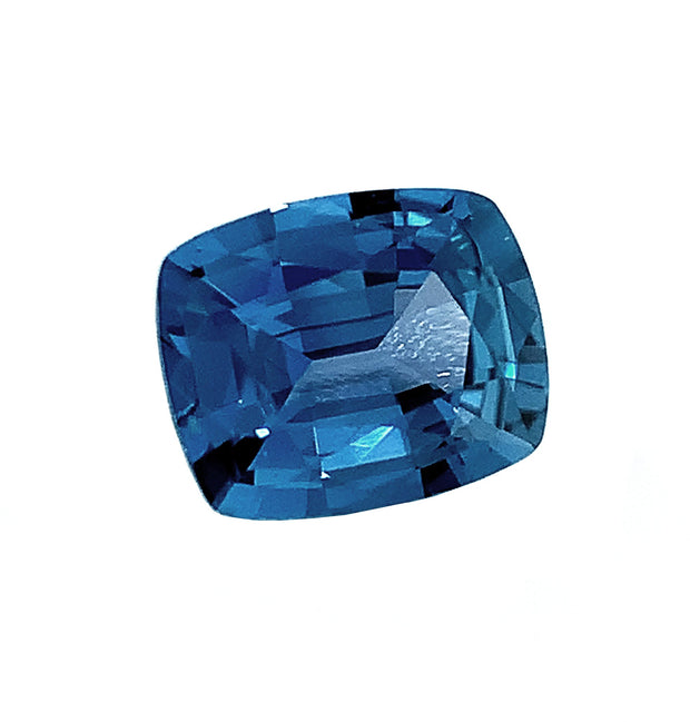 Yogo Sapphire, Cushion-cut 0.73ct - "Poseidon's Gift"