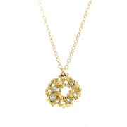 Petite Gold and Diamond Necklace - "Nebula"