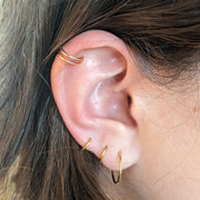 14K Yellow Gold Ear Cuff - "Split Treasure"