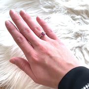 Pink Montana Sapphire & Diamond White Gold Ring - "Heirloom"