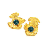 22-Karat-Yellow-Gold-Frontview-Montana-Sapphire-0-76ctw-Talentum-Stud-Earrings