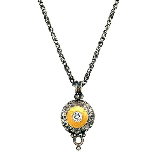 Vetus-Pendant-Foxtail-Chain-Diamond-Sterling-Silver-22KY-Gold