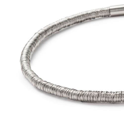 15" Multi Spiral Stainless Steel Necklace