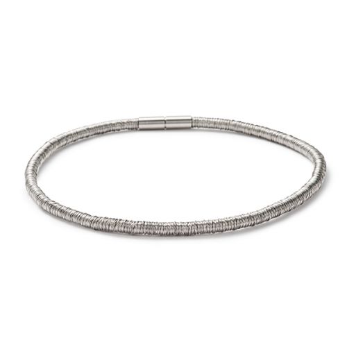 15" Multi Spiral Stainless Steel Necklace