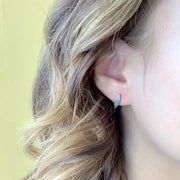 Marquise Satin-Finished Stainless Steel Stud Earrings