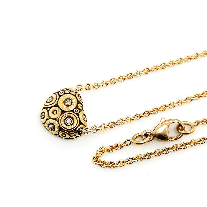 Diamond Heart Shaped Necklace - "Newfound Love"