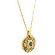Montana Sapphire & Diamond Necklace - "Submarine"