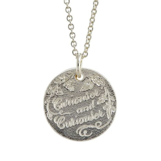 Sterling Silver and Gold Vermeil Necklace- "Curiouser & Curiouser"