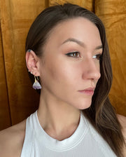 One-of-a-Kind Amethyst Geode Drop Earrings