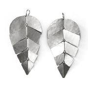 Sterling Silver Leaf Earrings- "Oma"