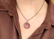 Copper and Sterling Silver Necklace - "Abstract Attitude"