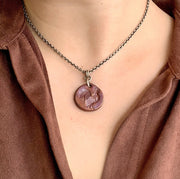 Copper Drop Necklace-"Rooster"