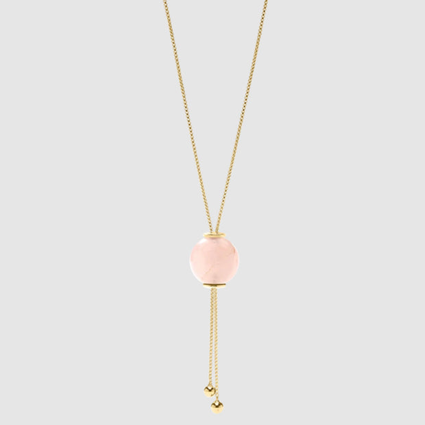 Gold Vermeil Sphere Charm Necklace