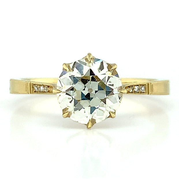 Old European Cut Diamond Ring - "Victoria Solitaire"