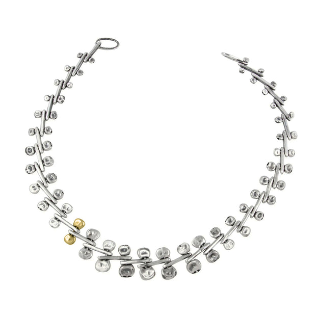 Sterling Silver & Gold Necklace - "Ocotillo Collar"