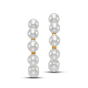 Freshwater Pearl Earrings - "Pearl Hoops"