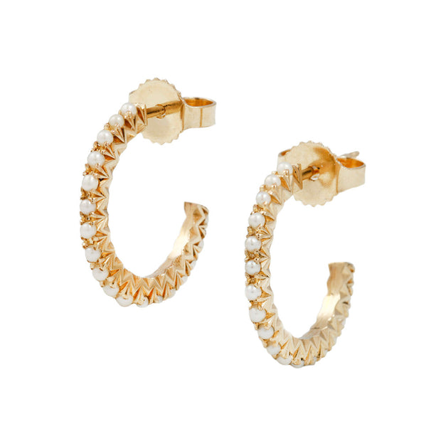 French-Set Pearl Earrings - "Toulouse"