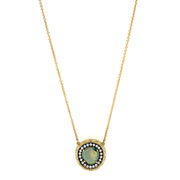 Montana Sapphire, Diamond, & Enamel Necklace - "Rock Candy Acadia"