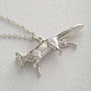 Sterling Silver Necklace - "Prowling Fox"