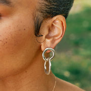 Sterling Silver Double Drop Earrings - "Maji Drops"
