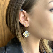 Sterling Silver and Gold Vermeil Dangle Earrings - "Golden Trails"