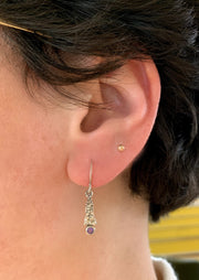 Amethyst Elemental Drop Earrings