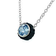 Slate Blue Montana Sapphire Necklace - "Chroma"