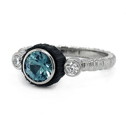 Sarah Graham Montana Sapphire and Diamond Chroma Ring