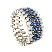 Yogo Sapphire & Diamond Brevetto Expandable Ring-to-Bracelet