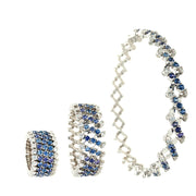 Exclusive Yogo Sapphire & Diamond Serafino Consoli Brevetto Ring-to-Bracelet