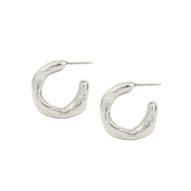 Sterling Silver Hoop Earrings - "Maji"
