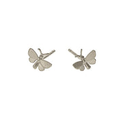 Sterling Silver "Tiny Butterfly" Stud Earrings.